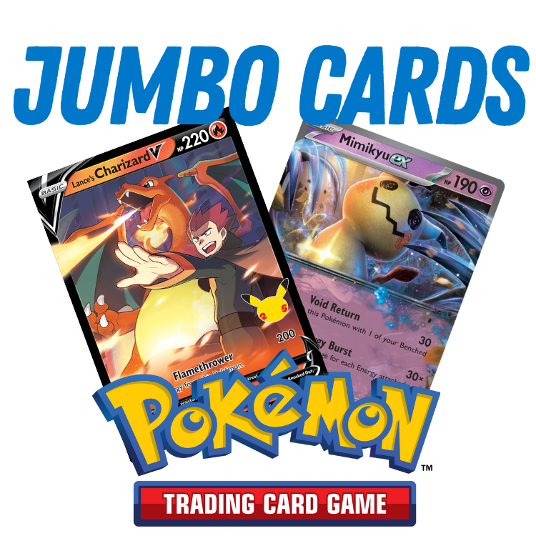 pokemon jumbo card pack 5 Oversized Cards in TOP LOADERS! EX GX Legendary Full Art Untapped Games : Toys & Games 20% pull list discounts Pokmon Jumbo Cards