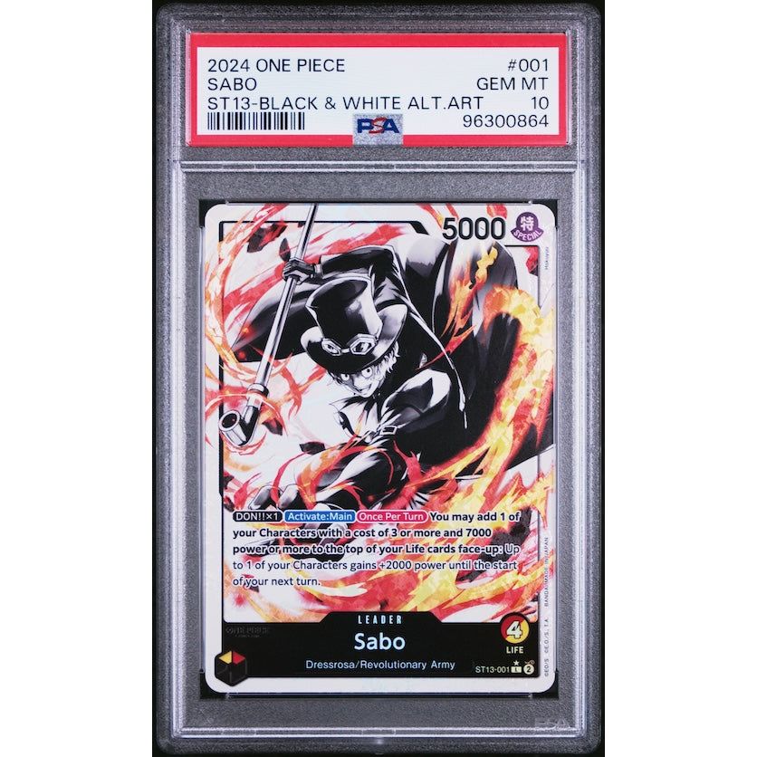 2024 One Piece Ultra Deck-The Three Brothers #001 Sabo ST13-Black & Wh