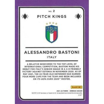 2021-22 Donruss #2 Alessandro Bastoni Pitch Kings