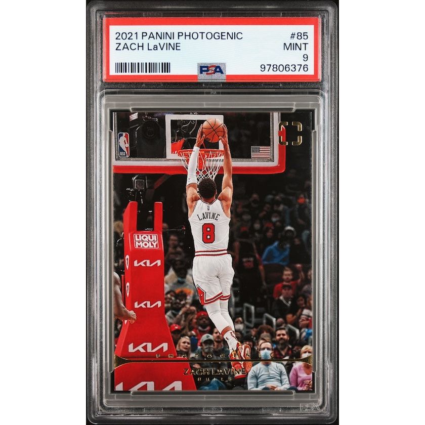 2021 Panini Photogenic #85 Zach Lavine PSA 9