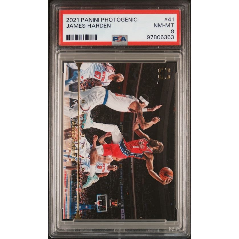 2021 Panini Photogenic #41 James Harden PSA 8