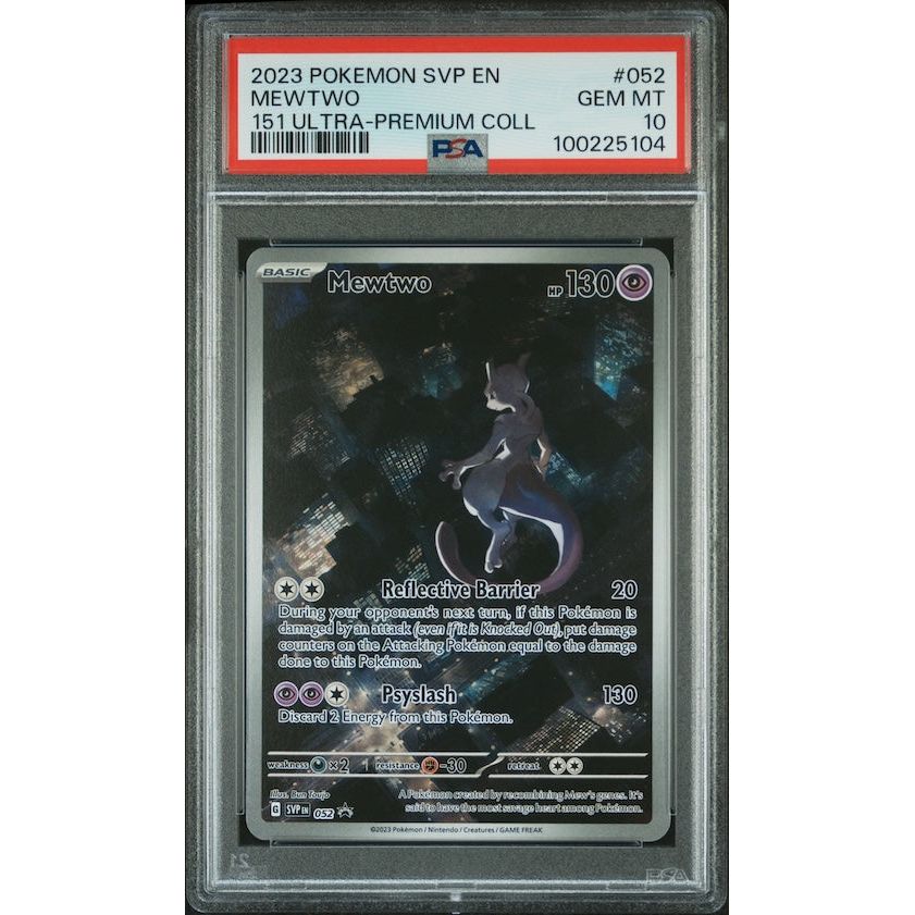 2023 Pokemon Svp En-Sv 151 Ultra-Premium Collection Black Star Promo #052 Mewtwo PSA 10