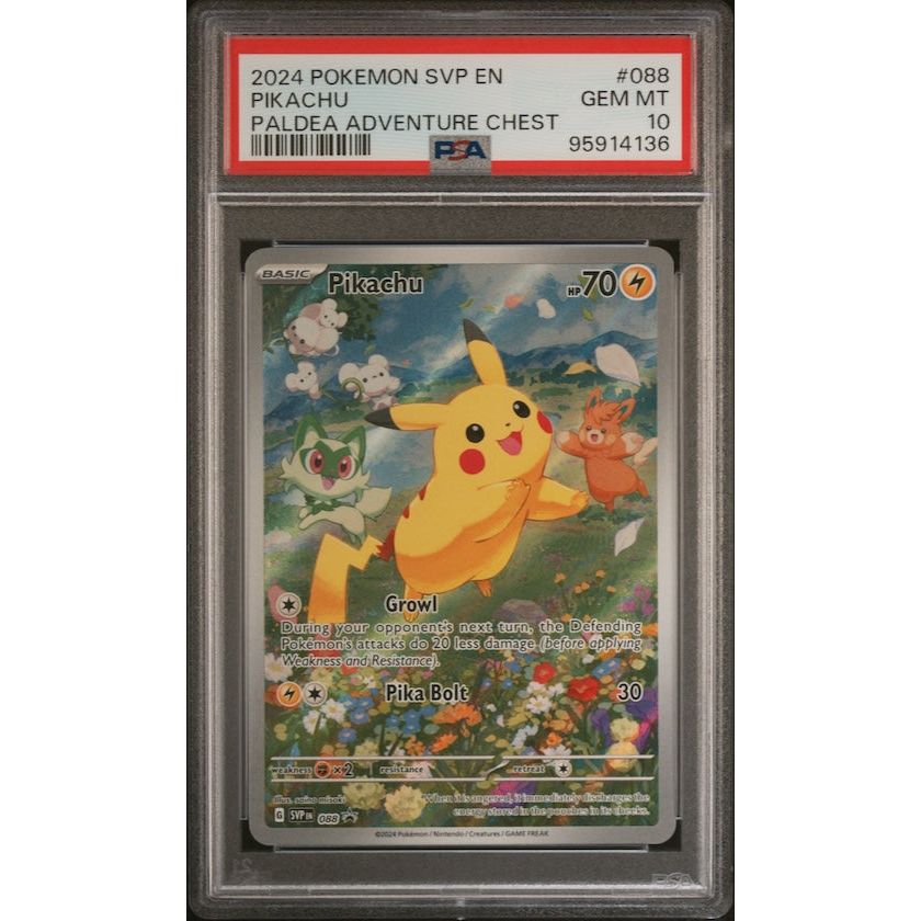 2024 Pokemon Svp En-Sv Black Star Promo #088 Pikachu Paldea Adventure