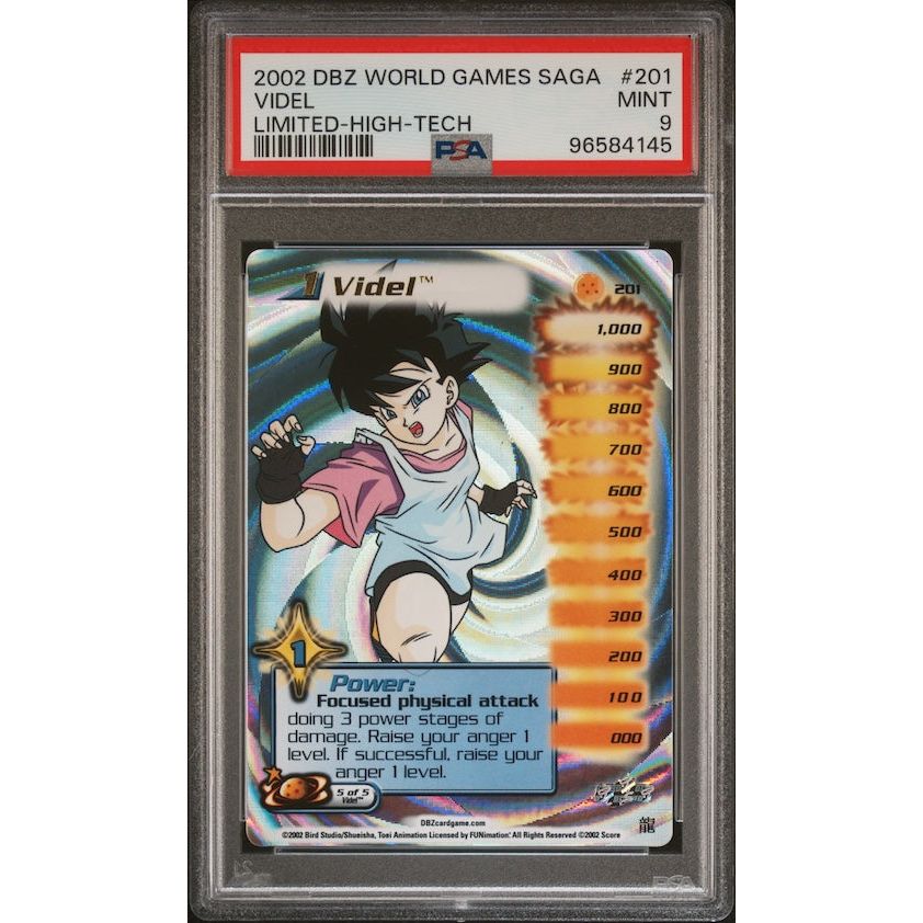 2002 Score Dragon Ball Z World Games Saga #201 Videl Limited-High Tech