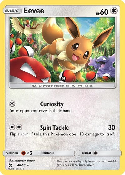 Hidden Fates - 048/068 Eevee Holo Rare