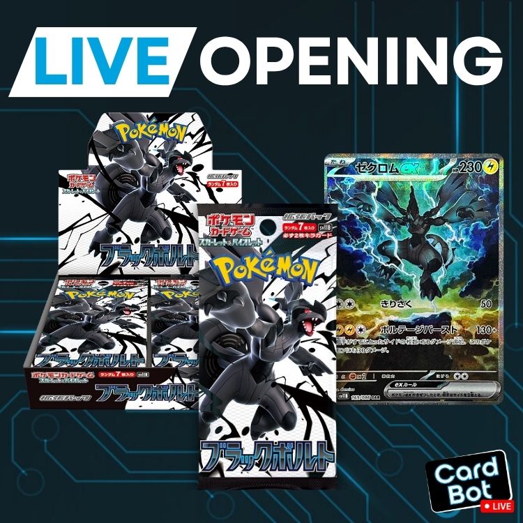 LIVE OPENING - Pokémon TCG Black Bolt (Japanese)