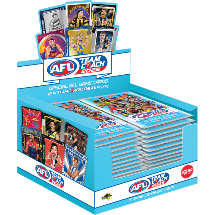 2025 AFL TeamCoach Footy Booster Box (36 Packs)