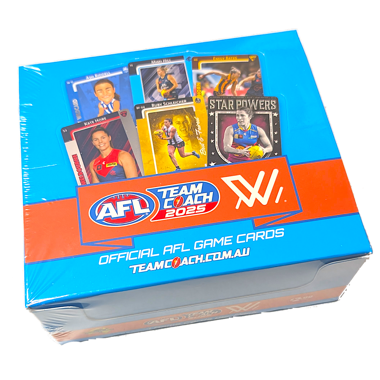 2025 AFLW TeamCoach Footy Booster Box (24 Packs)