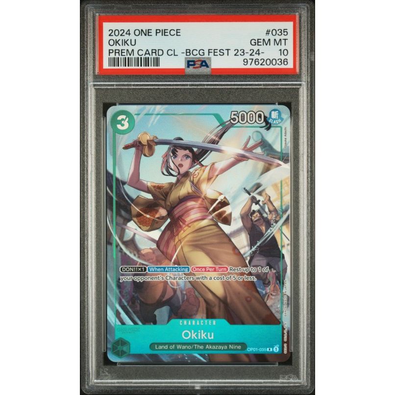 2024 One Piece Premium Card Collection -Bandai Card Games Fest 23-24 Edition- #035 Okiku PSA 10