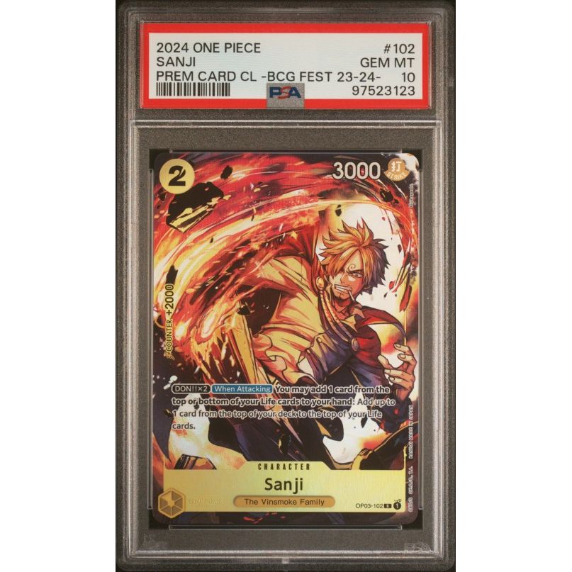 2024 One Piece Premium Card Collection -Bandai Card Games Fest 23-24 Edition- #102 Sanji PSA 10
