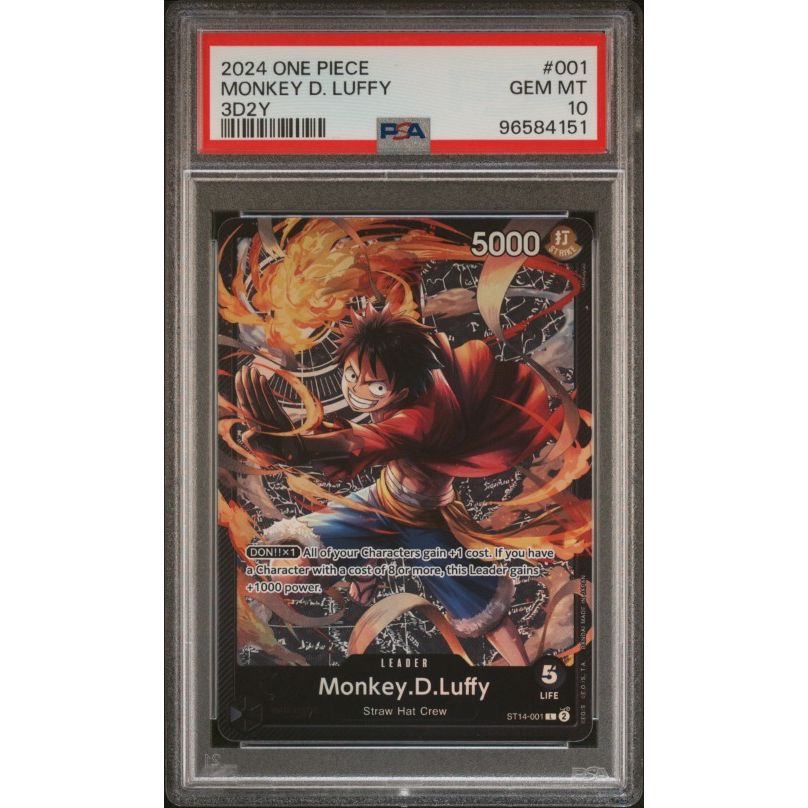 2024 One Piece Starter Deck St14-3d2y #001 Monkey D. Luffy PSA 10 2024 One Piece Starter Deck St14-3d2y #001 Monkey D. Luffy PSA 10