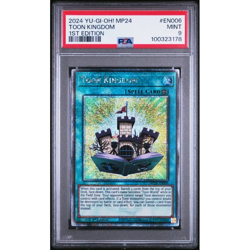 2024 Yu-Gi-Oh! Mp24-25th Anniversary Tin: Dueling Mirrors #EN006 Toon Kingdom 1st Edition PSA 9