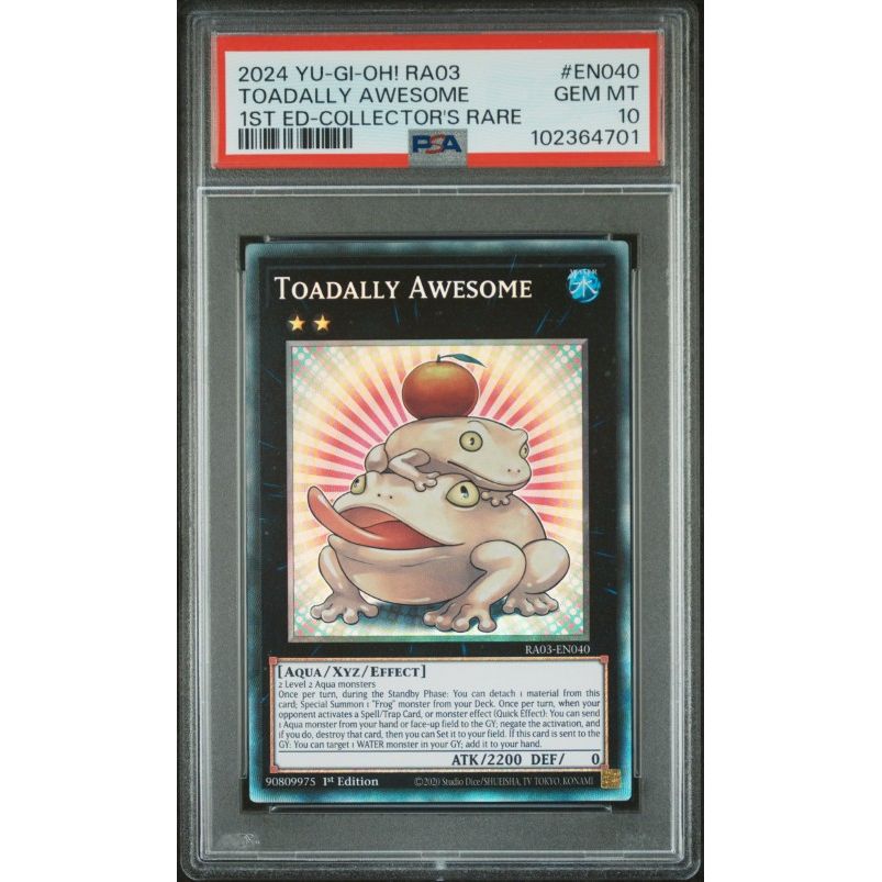 yugioh quarter century bonanza card list price 2024 Yu-Gi-Oh! Ra03-Quarter Century Bonanza #EN040 Toadally Awesome 1s