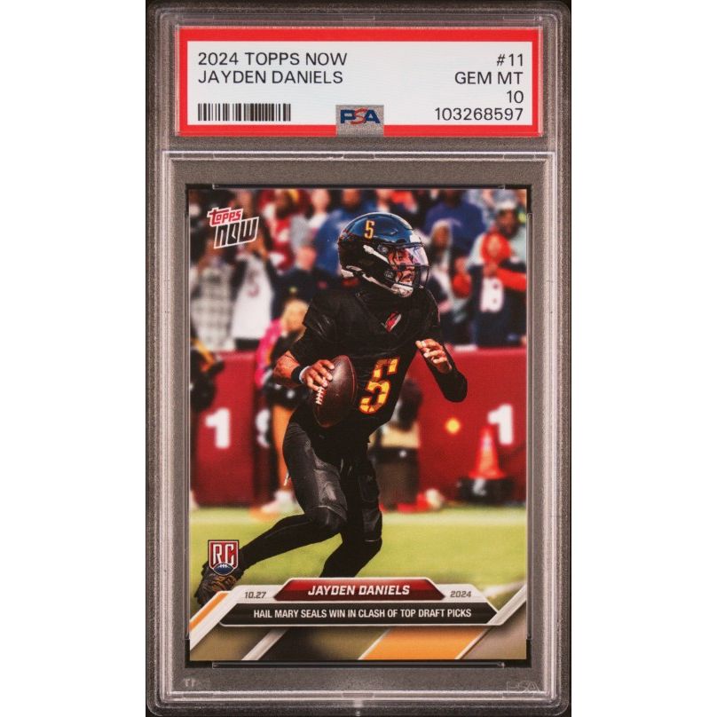 2024 Topps Now #11 Jayden Daniels PSA 10