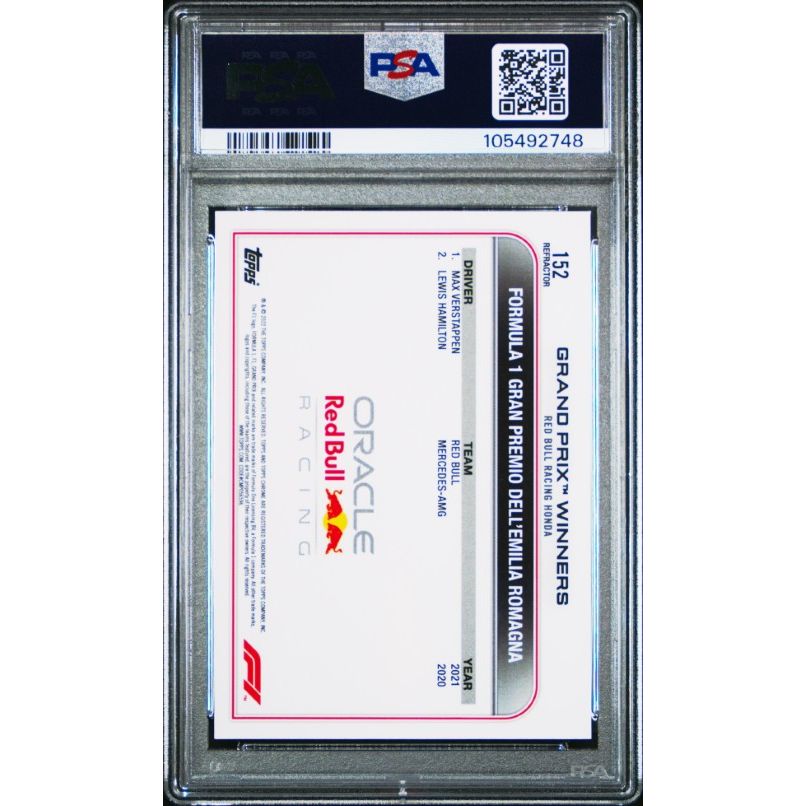 2022 Topps Chrome Formula 1 #152 Max Verstappen Refractor PSA 8