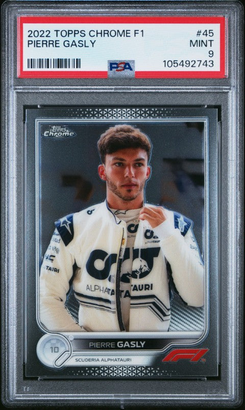 2022 Topps Chrome Formula 1 #45 Pierre Gasly PSA 9