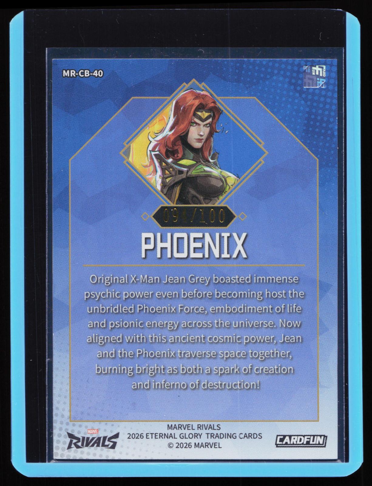 Cardfun Marvel Rivals - MR-CB-40 Phoenix back