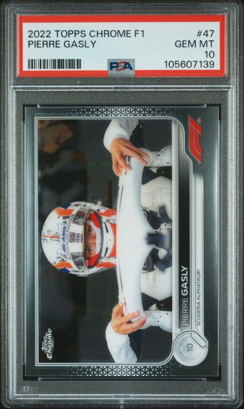 2022 Topps Chrome Formula 1 #47 Pierre Gasly PSA 10