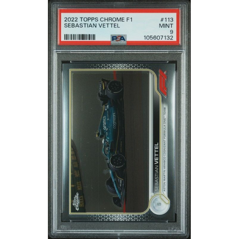2022 Topps Chrome Formula 1 #113 Sebastian Vettel PSA 9