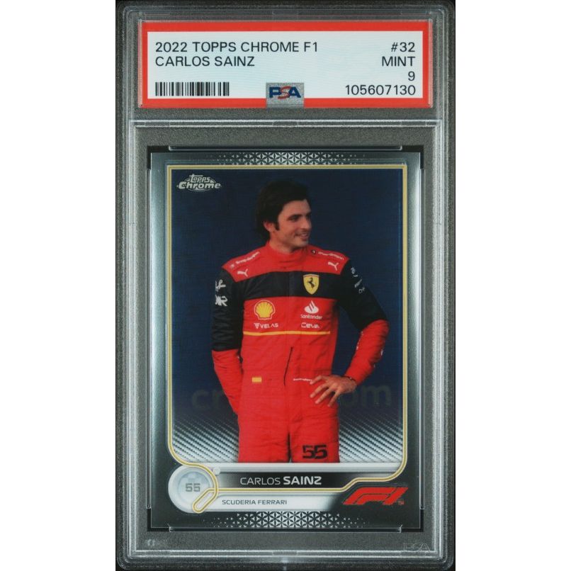 2022 Topps Chrome Formula 1 #32 Carlos Sainz PSA 9