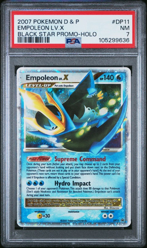 purchase pokemon cards online 2007 Pokemon Diamond & Pearl Black Star Promo #DP11 Empoleon Lv.X Blac