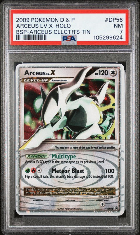 2009 Pokemon Diamond & Pearl Black Star Promo #DP56 Arceus Lv.X-Holo PSA 7
