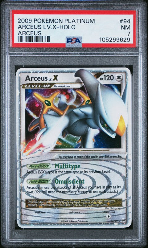 2009 Pokemon Platinum Arceus #94 Arceus Lv.X-Holo Arceus PSA 7 2009 Pokemon Platinum Arceus #94 Arceus Lv.X-Holo Arceus PSA 7