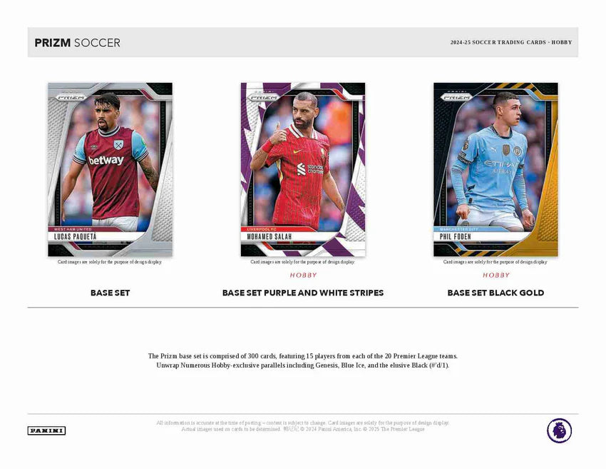 2024-25 Panini EPL Prizm Premier League Soccer Hobby Box