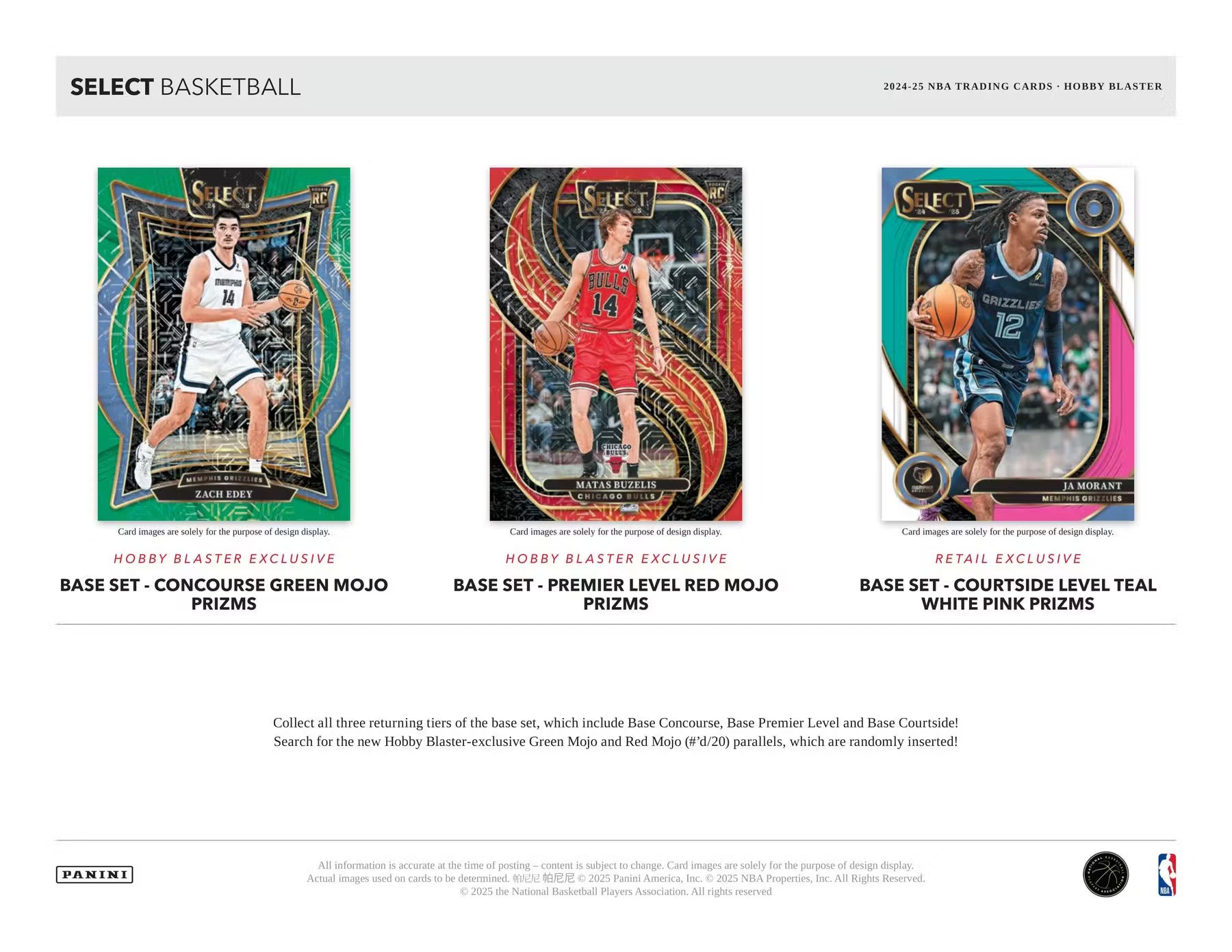 2024-25 Panini NBA Select Basketball Hobby Edition Blaster Box