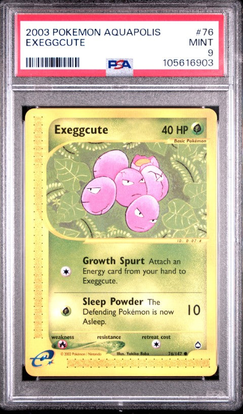 2003 Pokemon Aquapolis #76 Exeggcute PSA 9