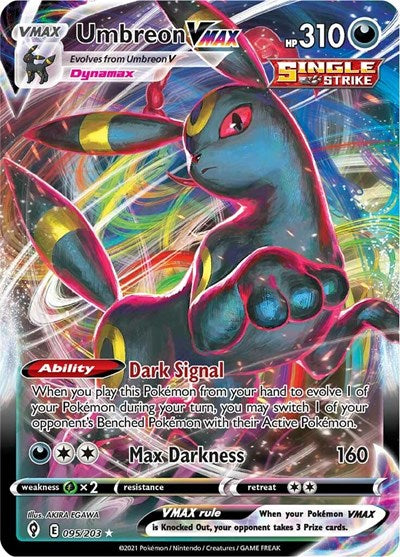 Sword & Shield Evolving Skies - 095/203 Umbreon VMAX Ultra Rare Sword & Shield Evolving Skies - 095/203 Umbreon VMAX Ultra Rare