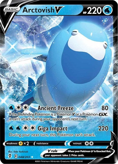 Sword & Shield Evolving Skies - 048/203 Arctovish V Ultra Rare Sword & Shield Evolving Skies - 048/203 Arctovish V Ultra Rare
