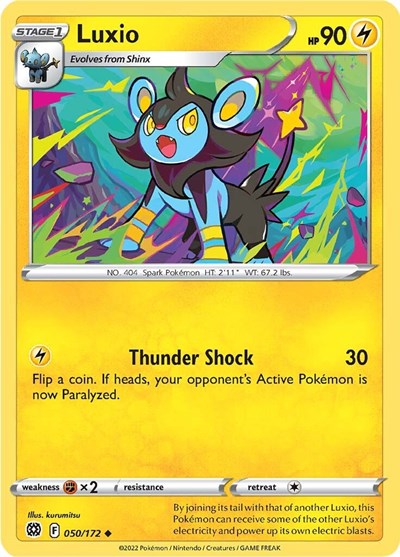 Sword & Shield Brilliant Stars - 050/172 Luxio Uncommon Sword & Shield Brilliant Stars - 050/172 Luxio Uncommon
