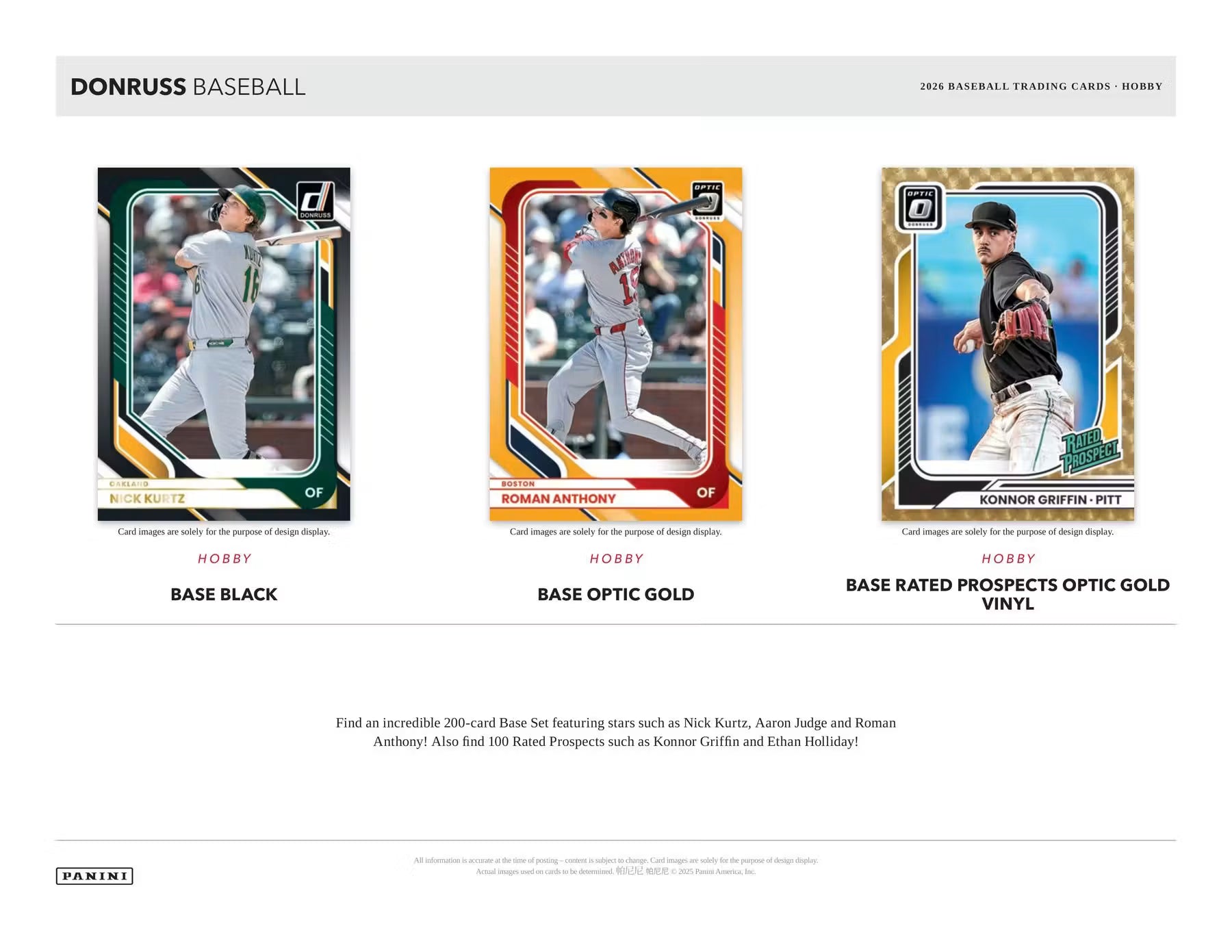2026 Panini Donruss Baseball Hobby Box