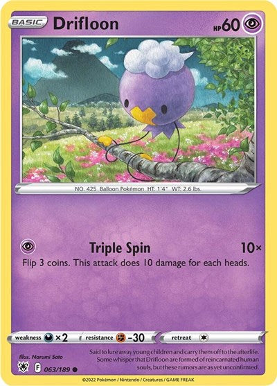 Sword & Shield Astral Radiance - 063/189 Drifloon Common