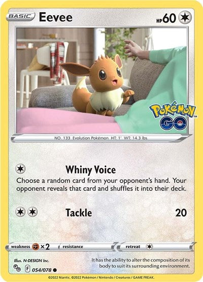 Pokemon GO - 054/078 Eevee Common