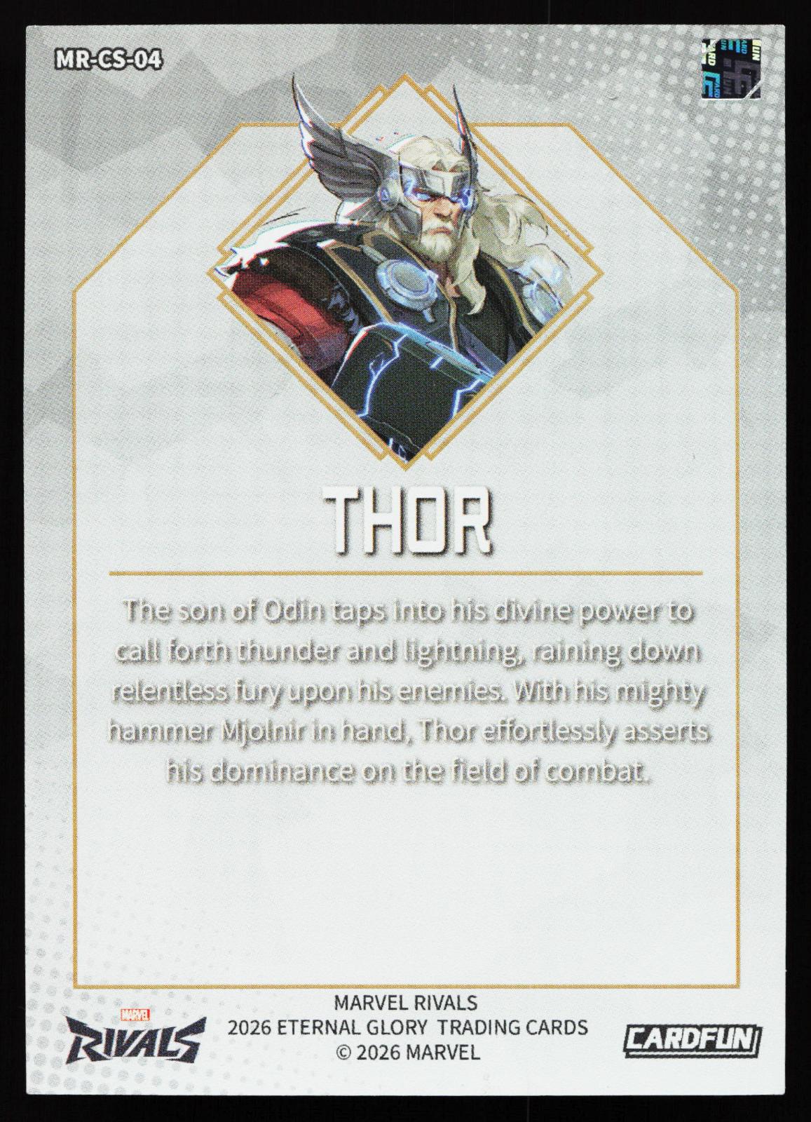 Cardfun Marvel Rivals - MR-CS-04 Thor back