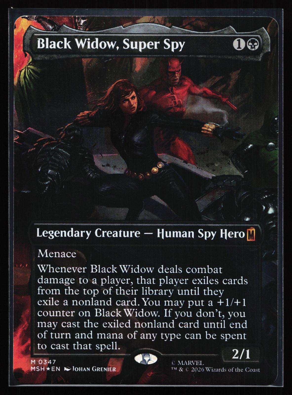 Marvel Super Heroes 347 Black Widow, Super Spy (Borderless) (0347) Mythic