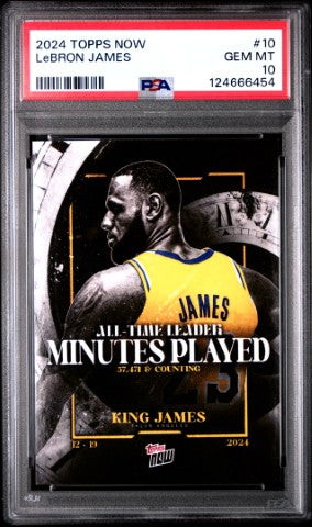 2024 Topps Now #10 Lebron James PSA 10