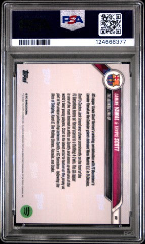 2024-25 Topps Now Fc Barcelona #1 Yamal/Scott PSA 10