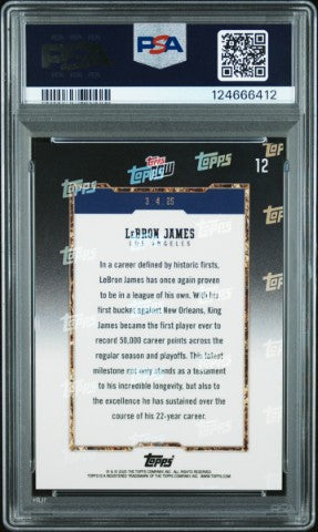 2024 Topps Now #12 Lebron James PSA 10