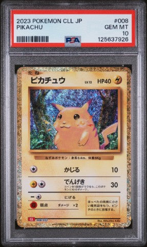 2023 Pokemon Japanese Cll-Trading Card Game Classic Charizard & Ho-Oh Ex Deck #008 Pikachu PSA 10