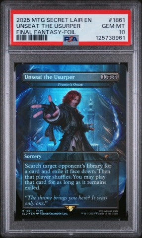 2025 Magic The Gathering Secret Lair Drop #1861 Unseat The Usurper Fin