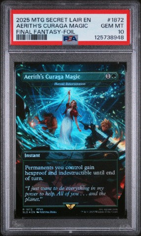2025 Magic The Gathering Secret Lair Drop #1872 Aerith'S Curaga Magic
