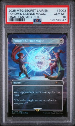2025 Magic The Gathering Secret Lair Drop #7003 Porom'S Silence Magic