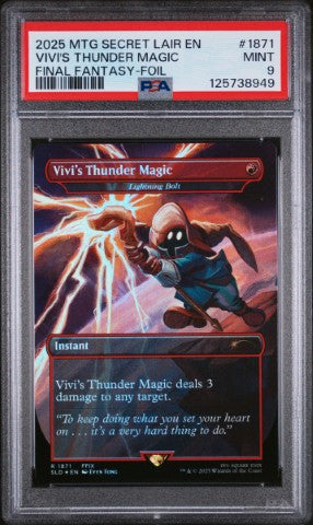 2025 Magic The Gathering Secret Lair Drop #1871 Vivi'S Thunder Magic F 2025 Magic The Gathering Secret Lair Drop #1871 Vivi'S Thunder Magic F