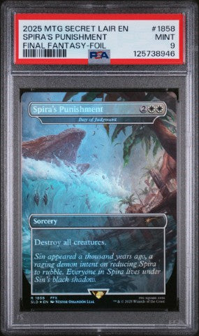 2025 Magic The Gathering Secret Lair Drop #1858 Spira'S Punishment Final Fantasy-Foil PSA 9