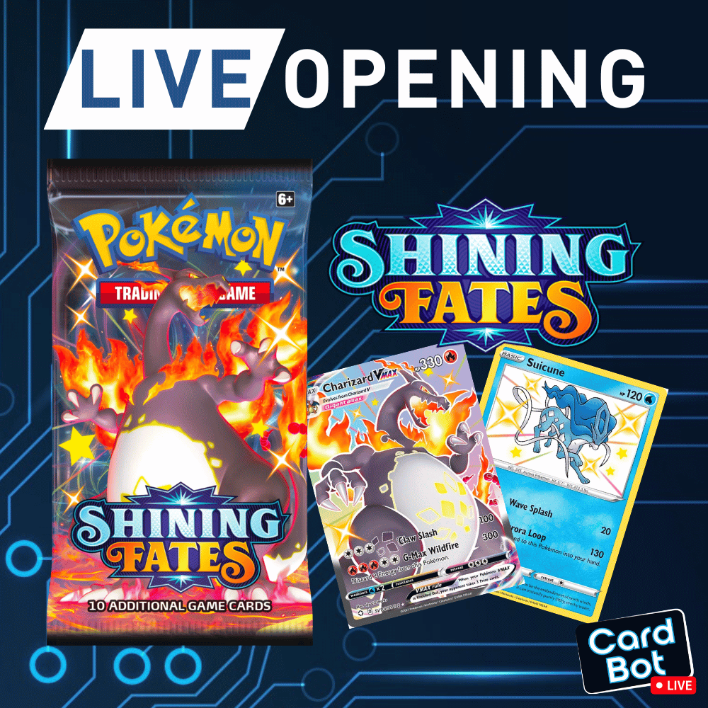 LIVE OPENING - Pokmon TCG Shining Fates Booster Pack LIVE OPENING - Pokmon TCG Shining Fates Booster Pack