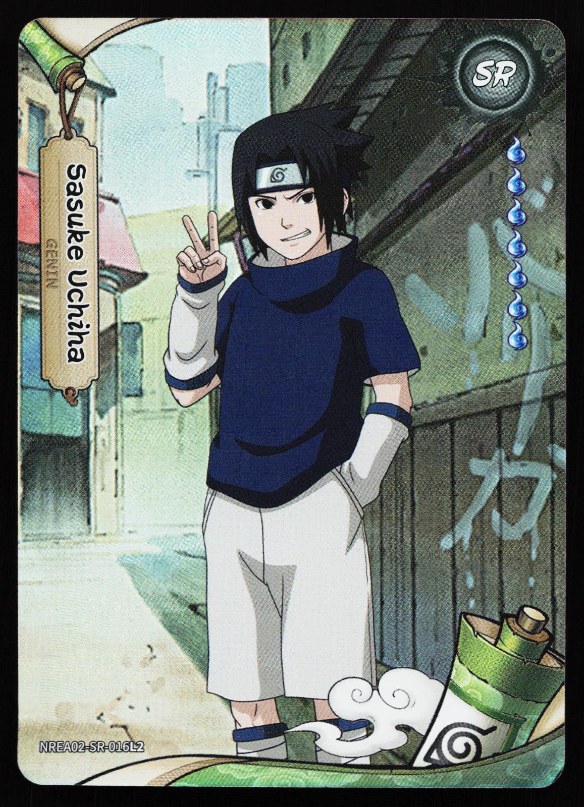 Naruto Kayou Earth Scrolls Series 2 Sasuke Uchiha NREA02-SR-016L2 Super Rare