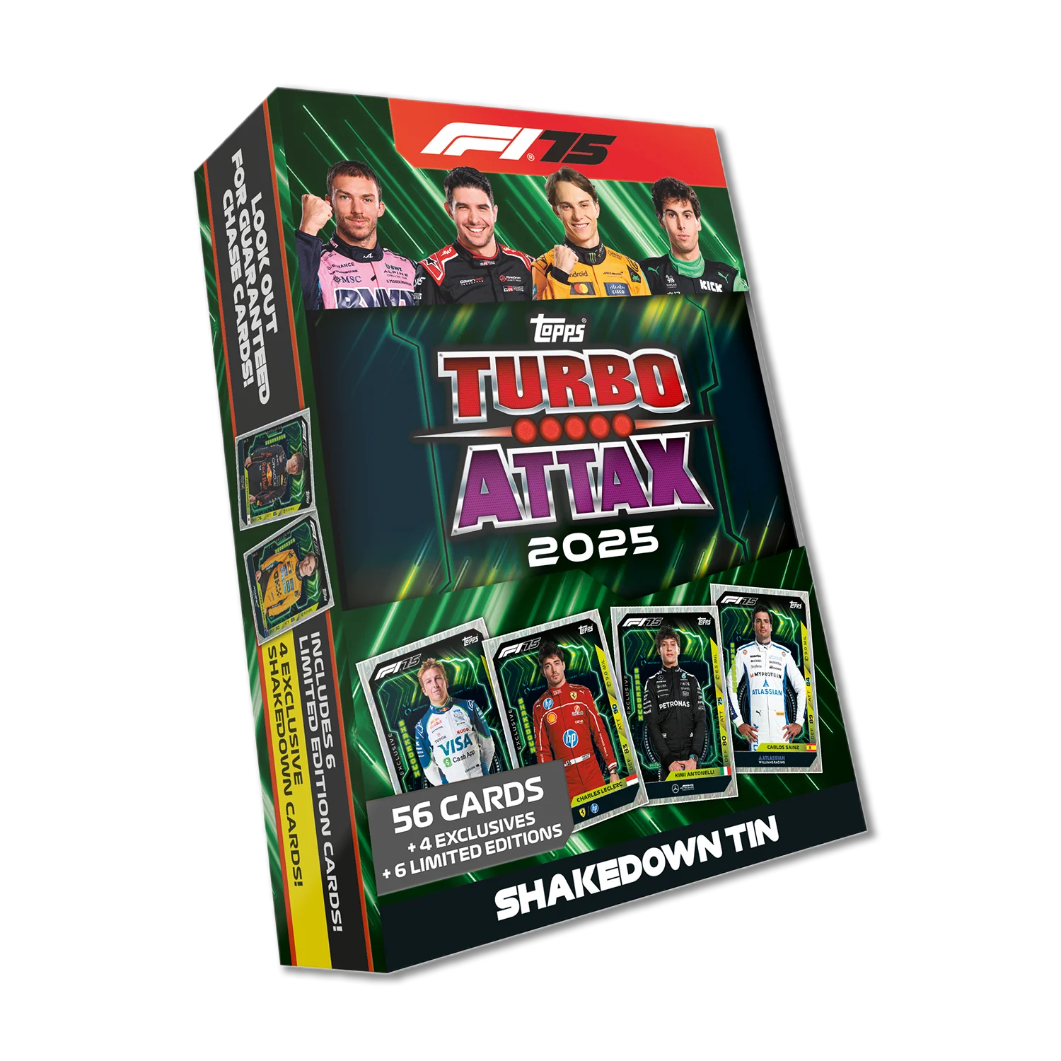 2025 Topps Turbo Attax Formula 1 Shakedown Mega Tin